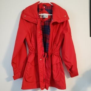 Vintage 90s Pacific Trail Red Chore Coat Womens Medium Gorpcore Utility No Hood